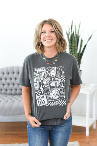 Retro Football Vibes Graphic Tee