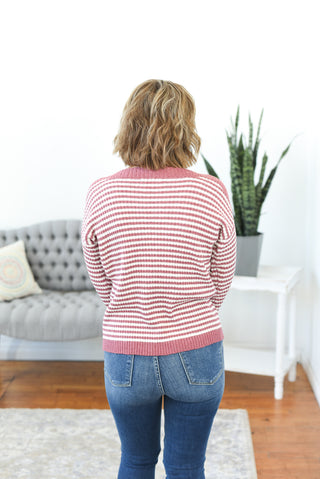Harlowe Boat Neck Striped Sweater