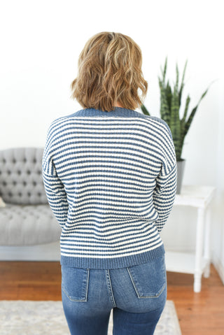 Harlowe Boat Neck Striped Sweater