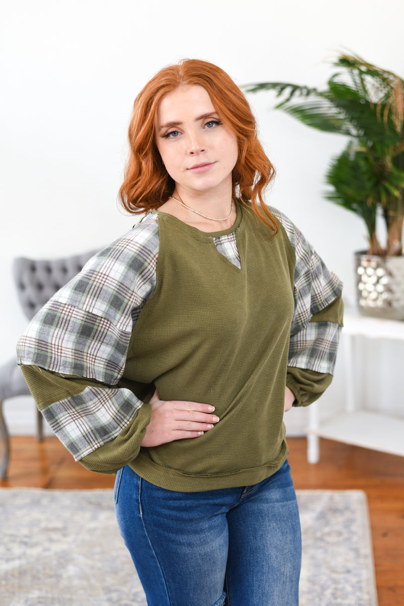 The Cozy Wrap Top - Olive & Rose