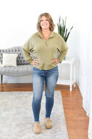 Lucie Half Zip Pullover Top FINAL SALE