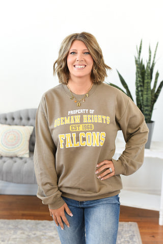 Property of OHHS Falcons Pullover Sweatshirt (MADE TO ORDER)
