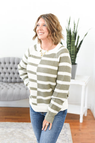 Henlee Color Block Sweater FINAL SALE