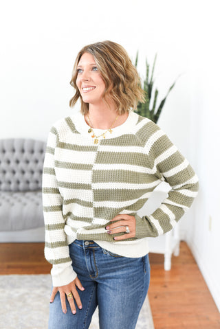 Henlee Color Block Sweater FINAL SALE