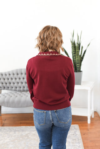 Perry Animal Print Bow Detail Sweater Cardigan