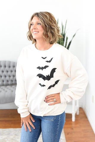 Flying Bats Pullover Sweatshirt