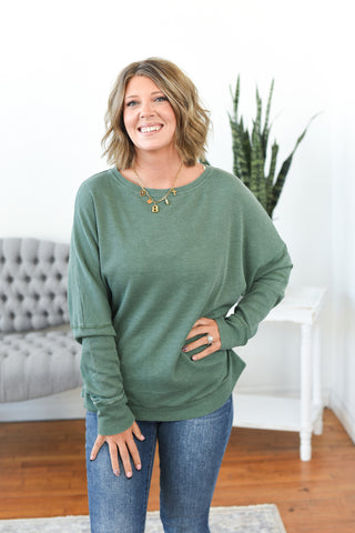 Arden Waffle Knit Pullover Top