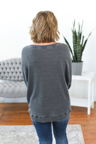 Arden Waffle Knit Pullover Top