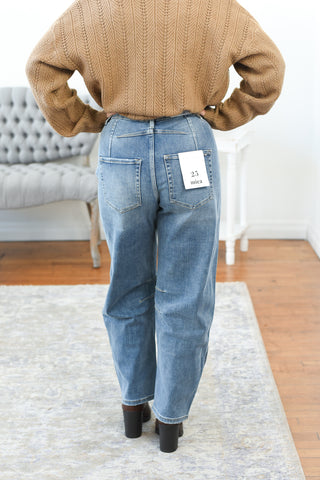Winslett High Rise Barrel Mica Jeans