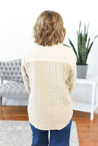 Margarey Houndstooth Shacket