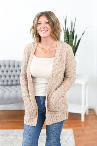 Rosaline Multi Color Popcorn Knit Cardigan