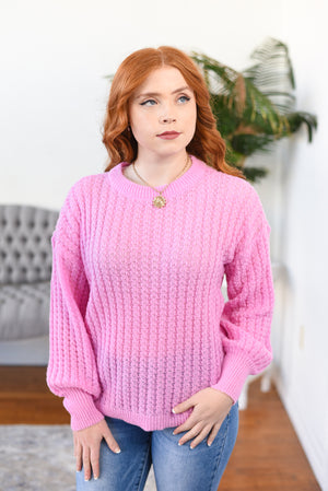Brandy Waffle-Knit Sweater