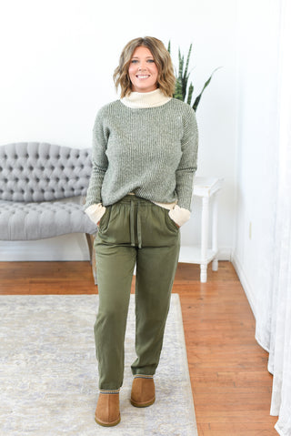 Daisy Marled Ribbed Turtleneck Sweater