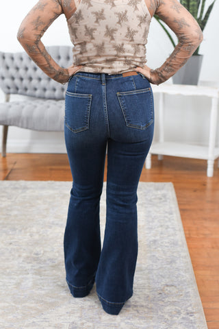 Indi High Rise Trouser Flare Judy Blue Jeans