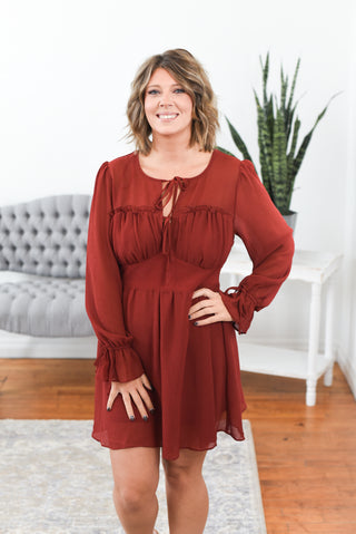 Corah Tiered Sweetheart Neckline Dress