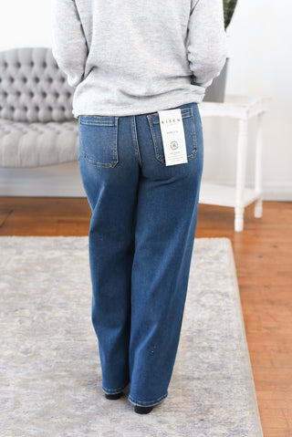 Christie High Rise Wide Leg Risen Jeans