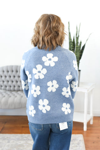 Diane Daisy Button Down Cardigan