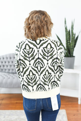 Olivia Abstract Floral Sweater