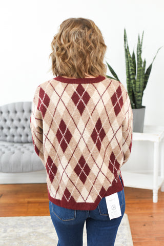 Sorcha Argyle Sweater FINAL SALE