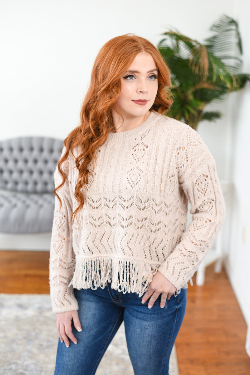 Jillian Fringe Sweater