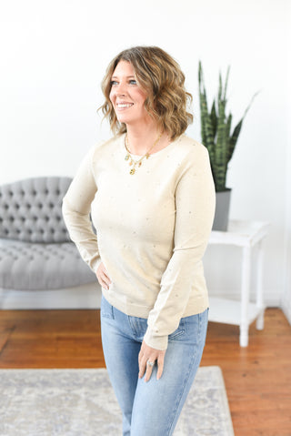 Ariah Rhinestone Sweater FINAL SALE