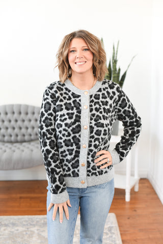 Geneva Animal Print Cardigan