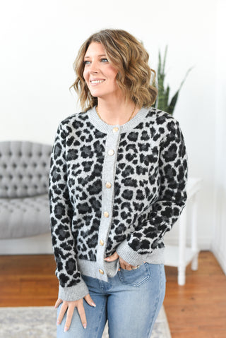 Geneva Animal Print Cardigan