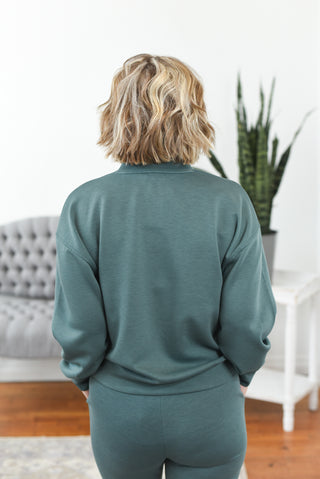 Snowdrift Cozy Scuba Mock Neck Top FINAL SALE