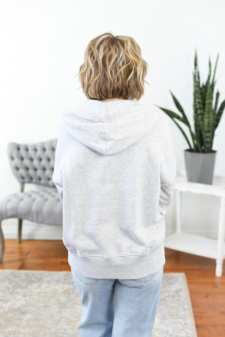 Abby Half Button Fleece Hoodie