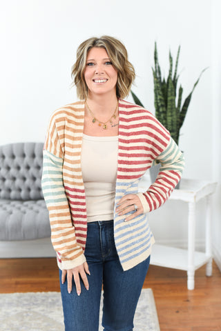Tatym Striped Cardigan