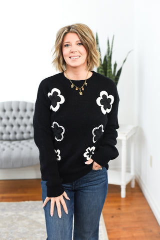 Aisling Floral Applique Sweater