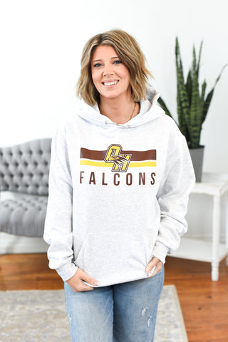 Falcons In Line Hoodie Sweatshirt (MADE TO ORDER)