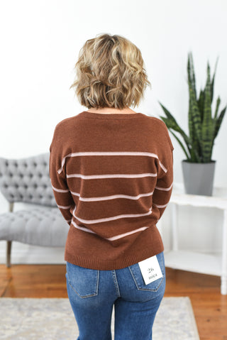 Tonie V-Neck Sweater Knit Top