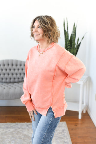 Alyce Mineral Washed Pullover Sweatshirt