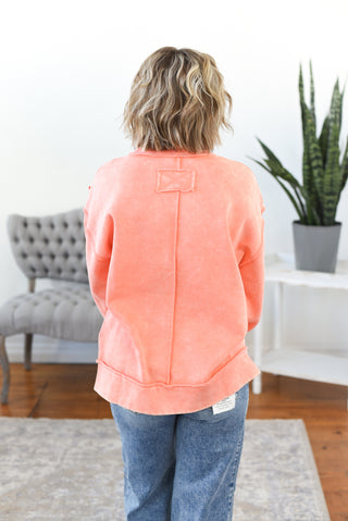 Alyce Mineral Washed Pullover Sweatshirt