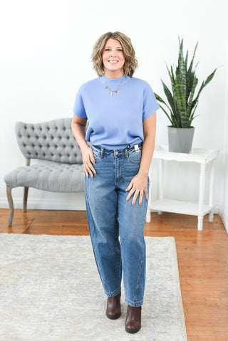 Gabi High Rise Rigid Magic Barrel Judy Blue Jeans