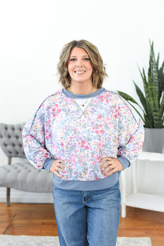 Shannon Mixed Media Top