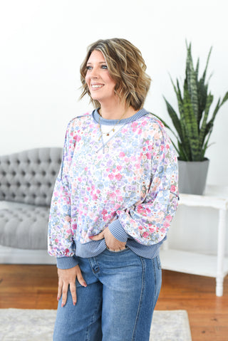 Shannon Mixed Media Top