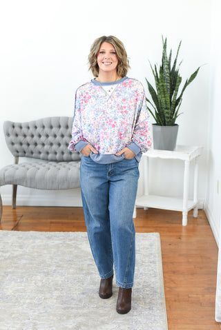 Shannon Mixed Media Top