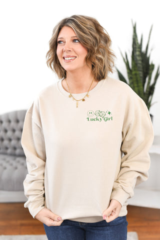 Lucky Girl Pullover Sweatshirt (MADE TO ORDER)