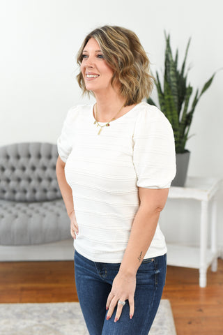 Anja Textured Knit Top