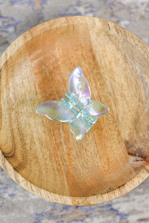 Iridescent Butterfly Hair Clip
