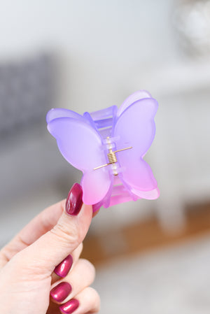 Ombre Double Sided Butterfly Hair Clip