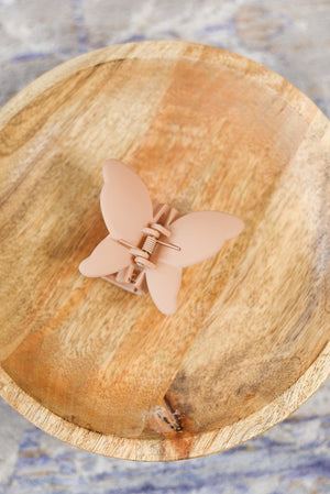 Matte Butterfly Hair Clip - Medium