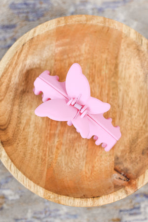 Matte Butterfly Hair Clip - Large