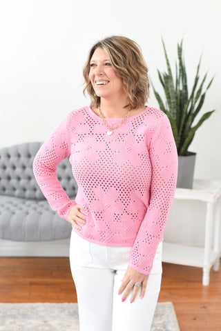 Daisee Open Knit Sweater Top