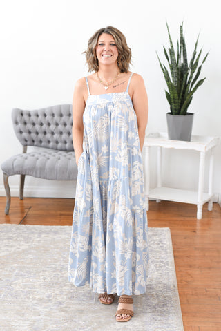 Lanie Tropical Maxi Dress