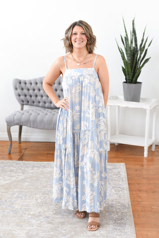 Lanie Tropical Maxi Dress