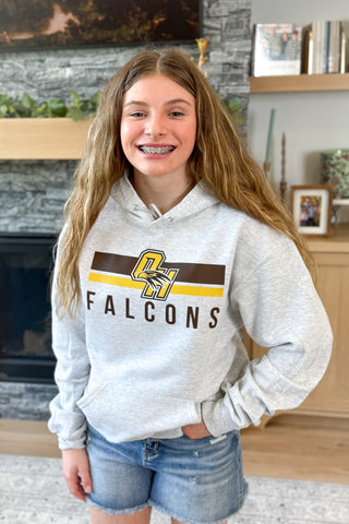 Falcons In Line Hoodie Sweatshirt
