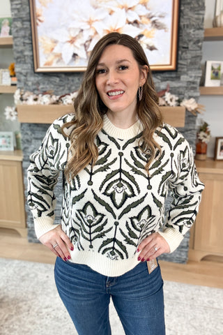 Olivia Abstract Floral Sweater